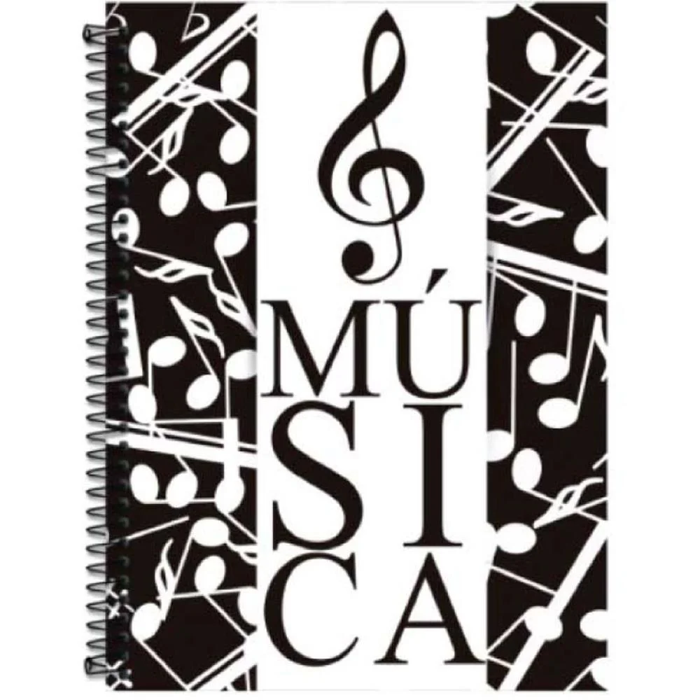 Caderno Musica Livro Cd Esp.70Fls 200X275Mm Romitec (Pct.c/05) - imagem 2