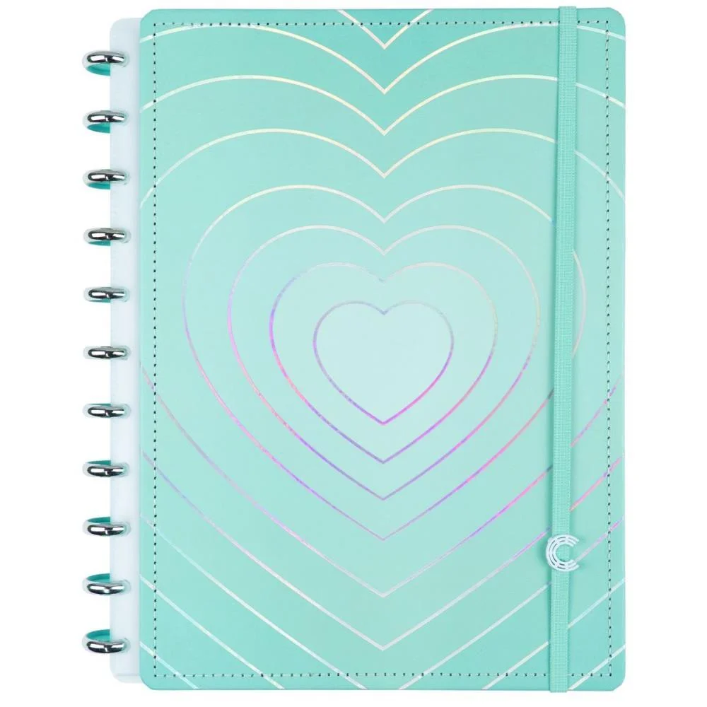 Caderno Inteligente Grande Turquoise Love 80Fls 215X280Mm Caderno Inteligente (Unidade) - imagem 3