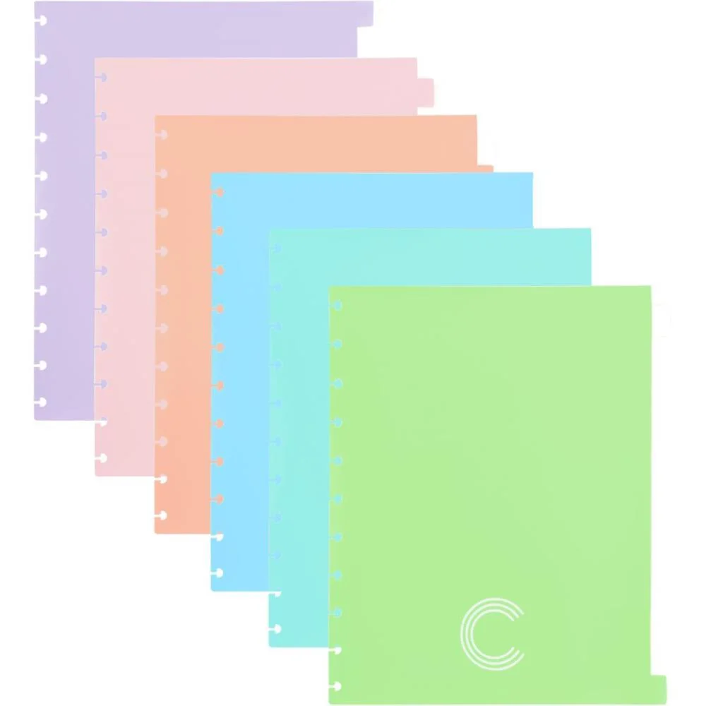 Caderno Inteligente Divisorias Grande 6 Materias Colors Caderno Inteligente (Pacote) - imagem 2