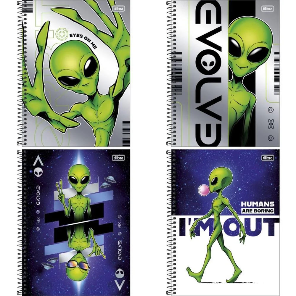 Caderno 01X1 Capa Dura Orbit 80Fls Connect Tilibra (Pct.c/04) - imagem 4