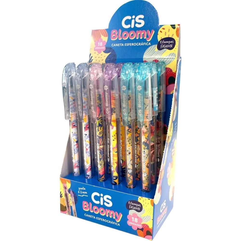 Caneta Esferografica Cis Bloomy 0.7Mm 4 Cores (S) Sertic (Dp.c/18) - imagem 2