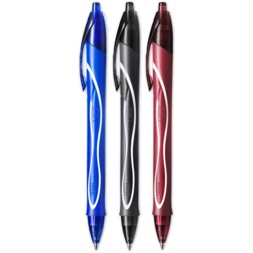 Caneta Gel Bic Quick Dry Az/Pt/Vm Bic (Bl.c/03) - imagem 4