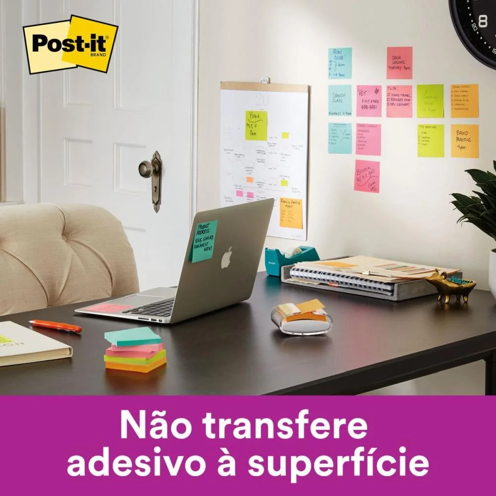 Bloco De Recado Post-It 76Mmx76Mm Branco Neve 90Fls 3M (Unidade) - imagem 7