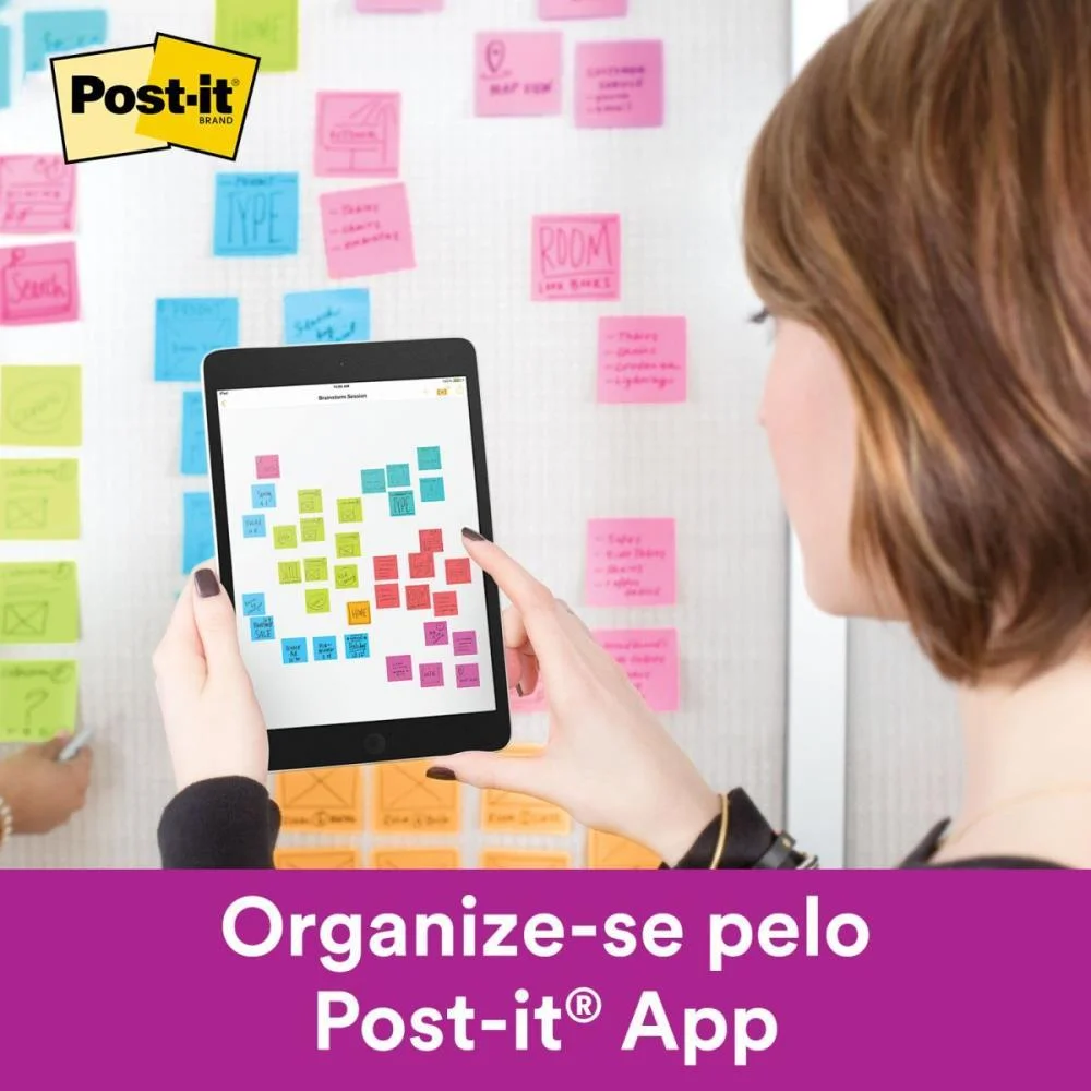 Bloco De Recado Post-It 76Mmx76Mm Sal Rosa 90 Fls. 3M (Unidade) - imagem 5