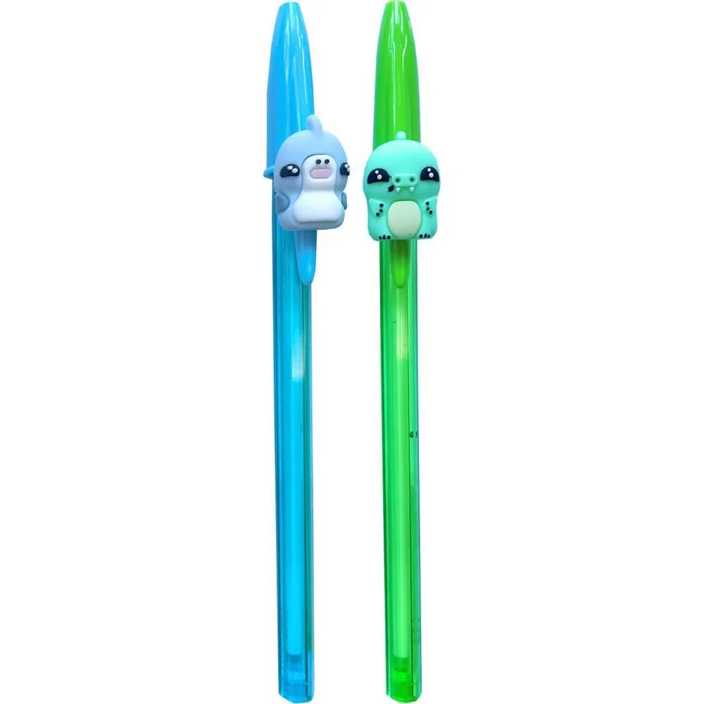 Caneta Esferografica Cristal Fashion Bichinho Az/Vd Bic (Bl.c/02) - imagem 3