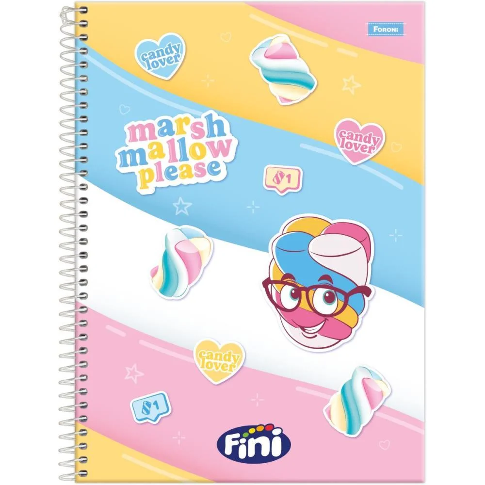 Caderno 10X1 Capa Dura Fini 160F Foroni (Pct.c/04) - imagem 4