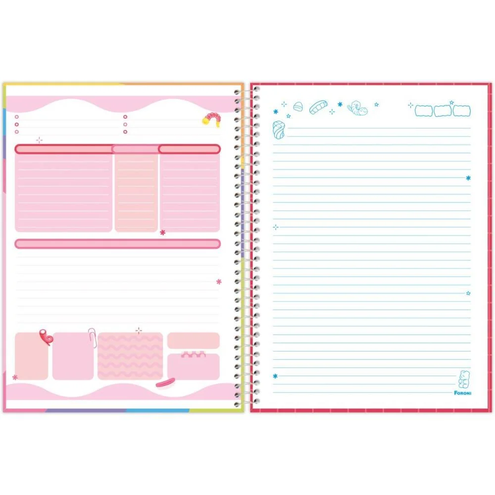 Caderno 10X1 Capa Dura Fini 160F Foroni (Pct.c/04) - imagem 10