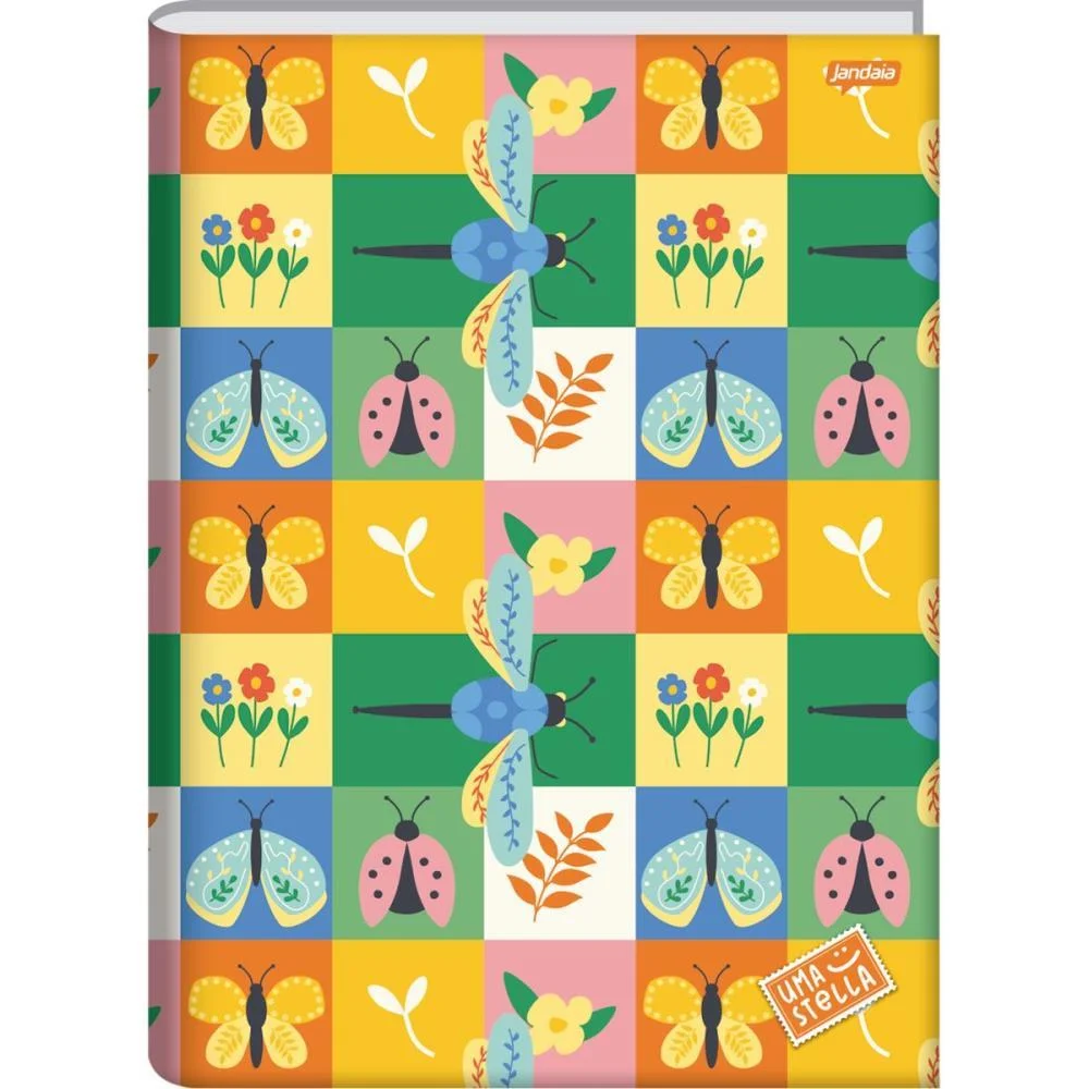 Caderno Brochura 1/4 Capa Dura Stella 80Fls. Jandaia (Pct.c/05) - imagem 4