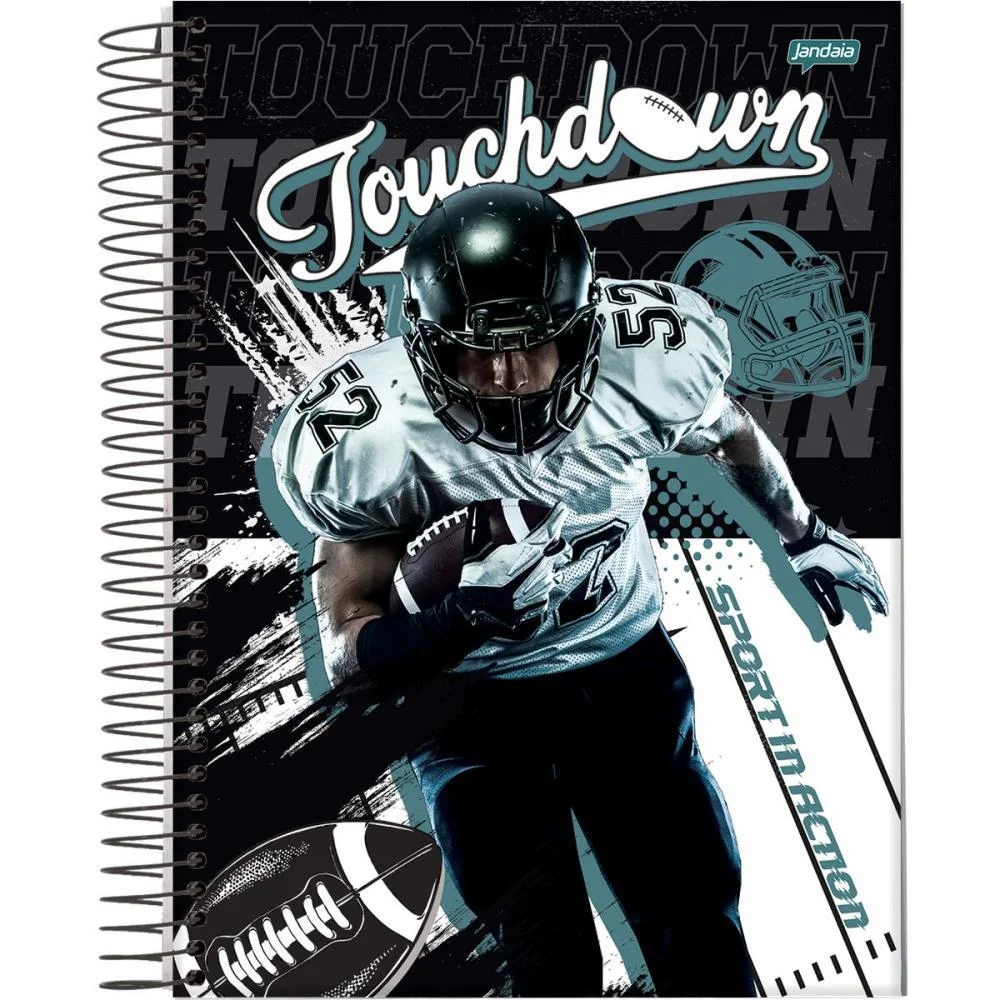 Caderno 12X1 Capa Dura Sport 192Fls. Jandaia (Pct.c/04) - imagem 7