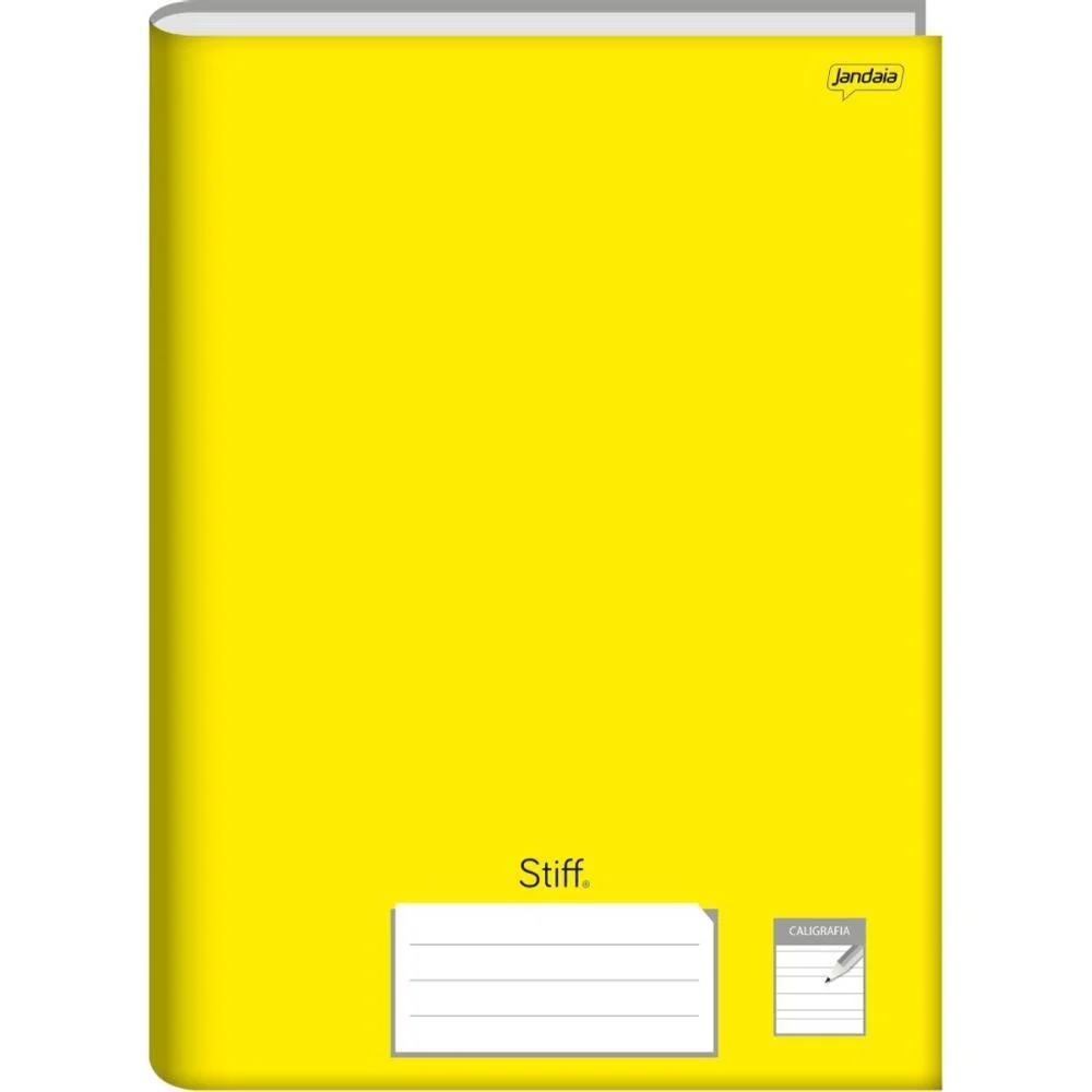 Caderno Caligrafia Capa Dura Stiff 96 Folhas Amarelo Jandaia (Pct.c/05) - imagem 3