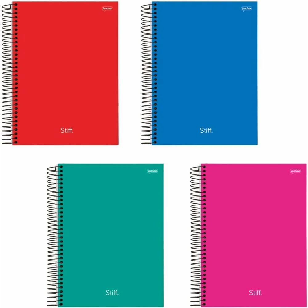Caderno 01X1 Capa Dura Stiff Slim 80Fls. Jandaia (Pct.c/04) - imagem 6