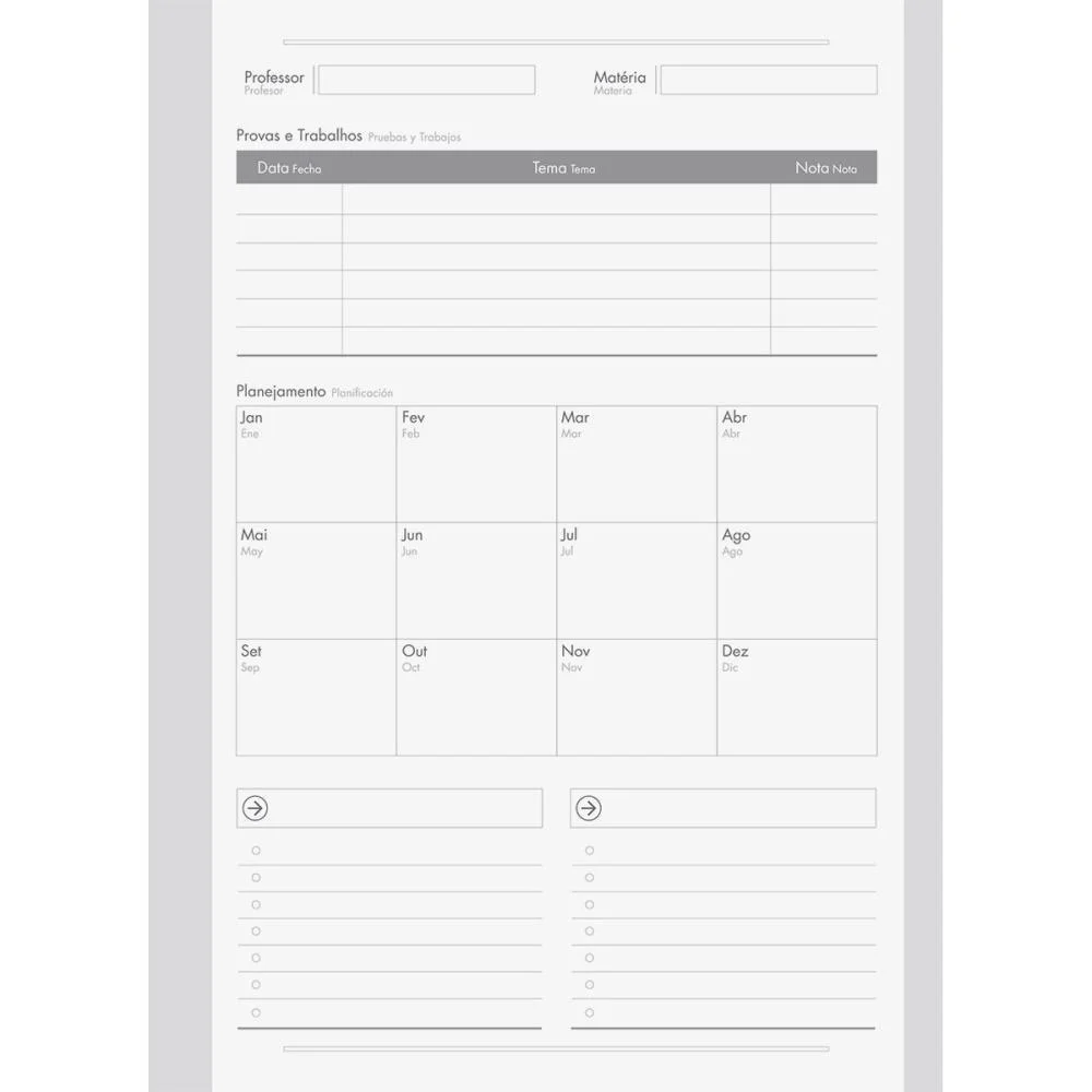 Caderno 10X1 Capa Dura Stiff Slim 160Fls. Preto Jandaia (Pct.c/04) - imagem 4