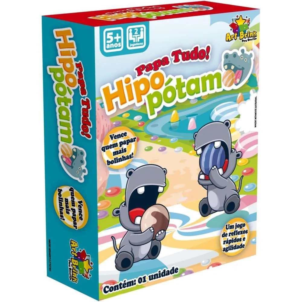 Brinquedo Diverso Papa Bolinhas Hipopotamo Art Brink (Unidade) - imagem 5