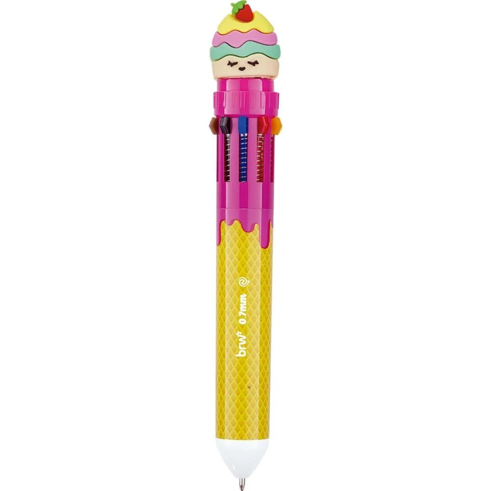 Caneta Esferografica Divert Tutti Frutti 0.7M 10Cor Brw (Dp.c/12) - imagem 9