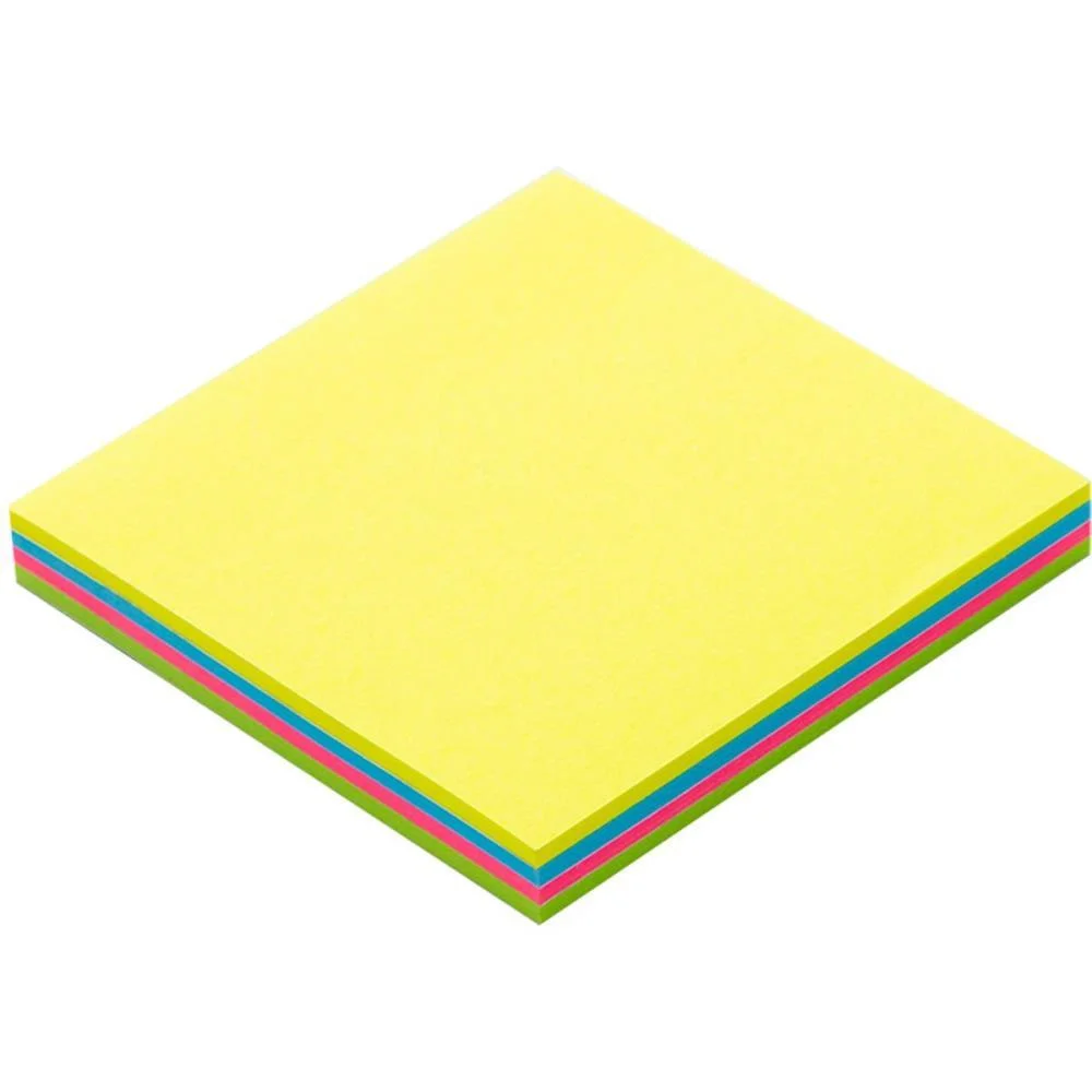 Bloco De Recado Autoadesivo 76X76Mm 4 Cores Neon 100Fls Maxprint (Unidade) - imagem 5