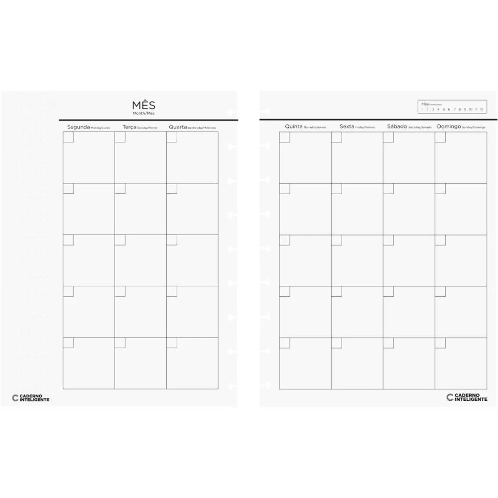 Caderno Inteligente Planner Refil Medio Casual Caderno Inteligente (Pacote) - imagem 3