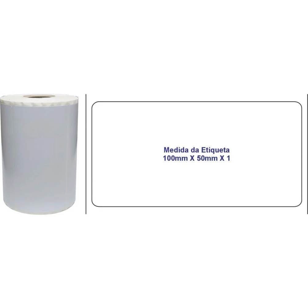 Etiqueta Adesiva Couche 100X50Mmx30M C/560Etiq Fitacrel (Rolo) - imagem 3