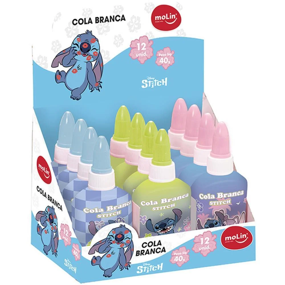 Cola Escolar Stitch 40G Molin (Dp.c/12) - imagem 2