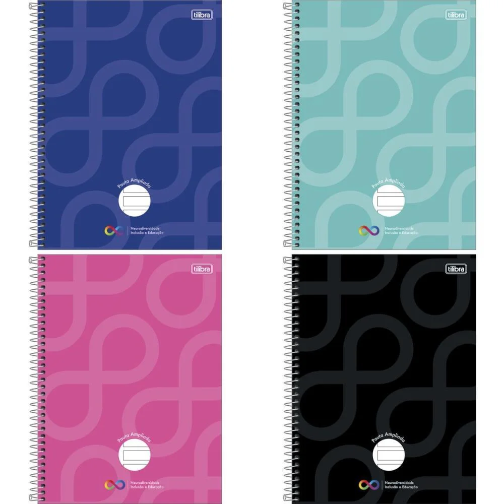 Caderno 01X1 Capa Dura Neuro 80Fls. Pauta Ampliada Tilibra (Pct.c/04) - imagem 4