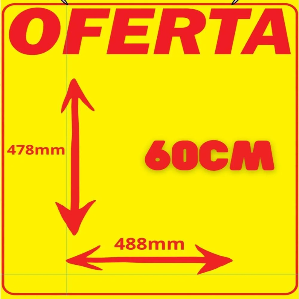 Cartaz Para Marcacao Oferta Amarelo 60Cm Gessele (Bo-100Mts) - imagem 3