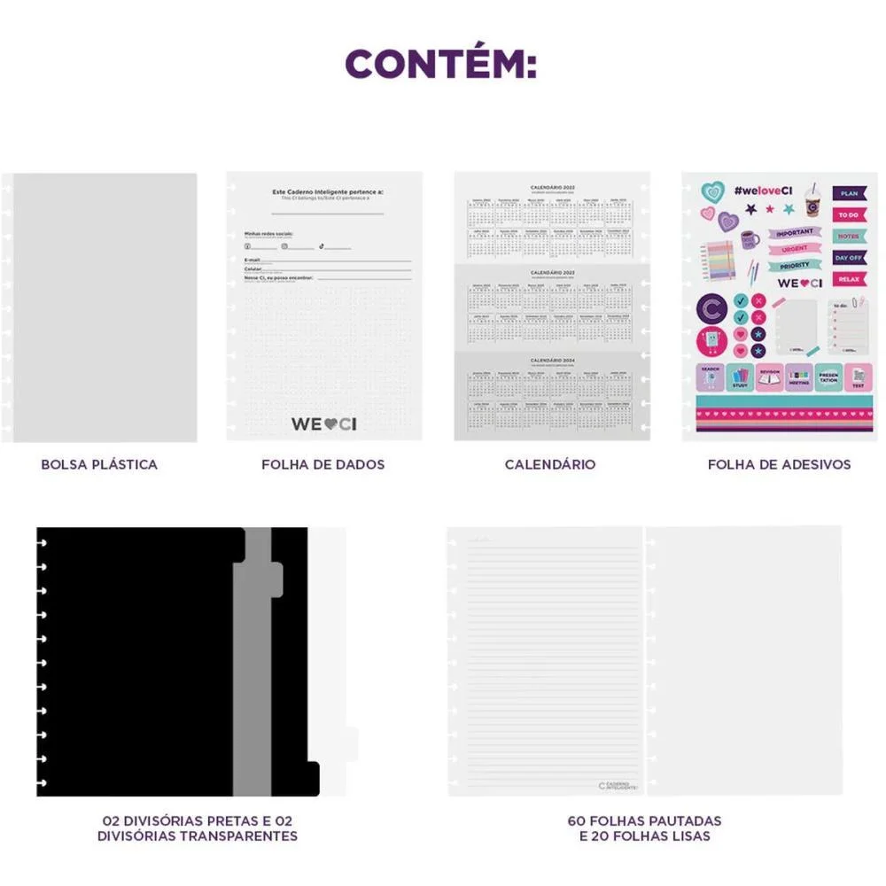 Caderno Inteligente Grande Cappuccino 80Fls 215X280Mm Caderno Inteligente (Unidade) - imagem 4