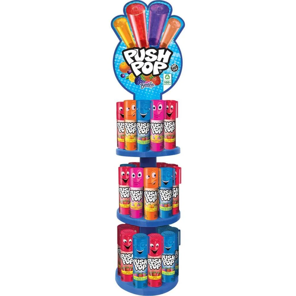 Doce Push Pop Tradicional Torre Bazooka Candy (Dp.c/30) - imagem 2