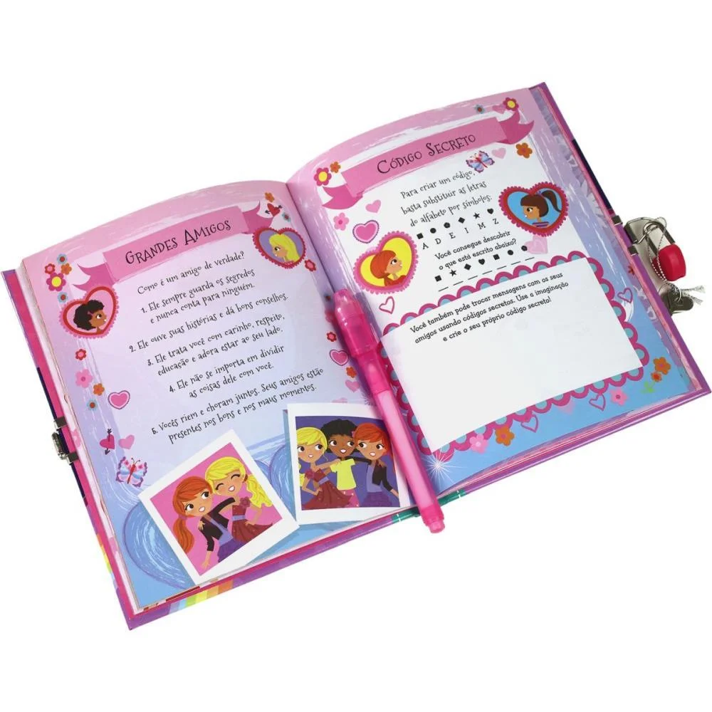 Diario Meu Diario Magico C/Cadeado Gd Magic Kids (Unidade) - imagem 5