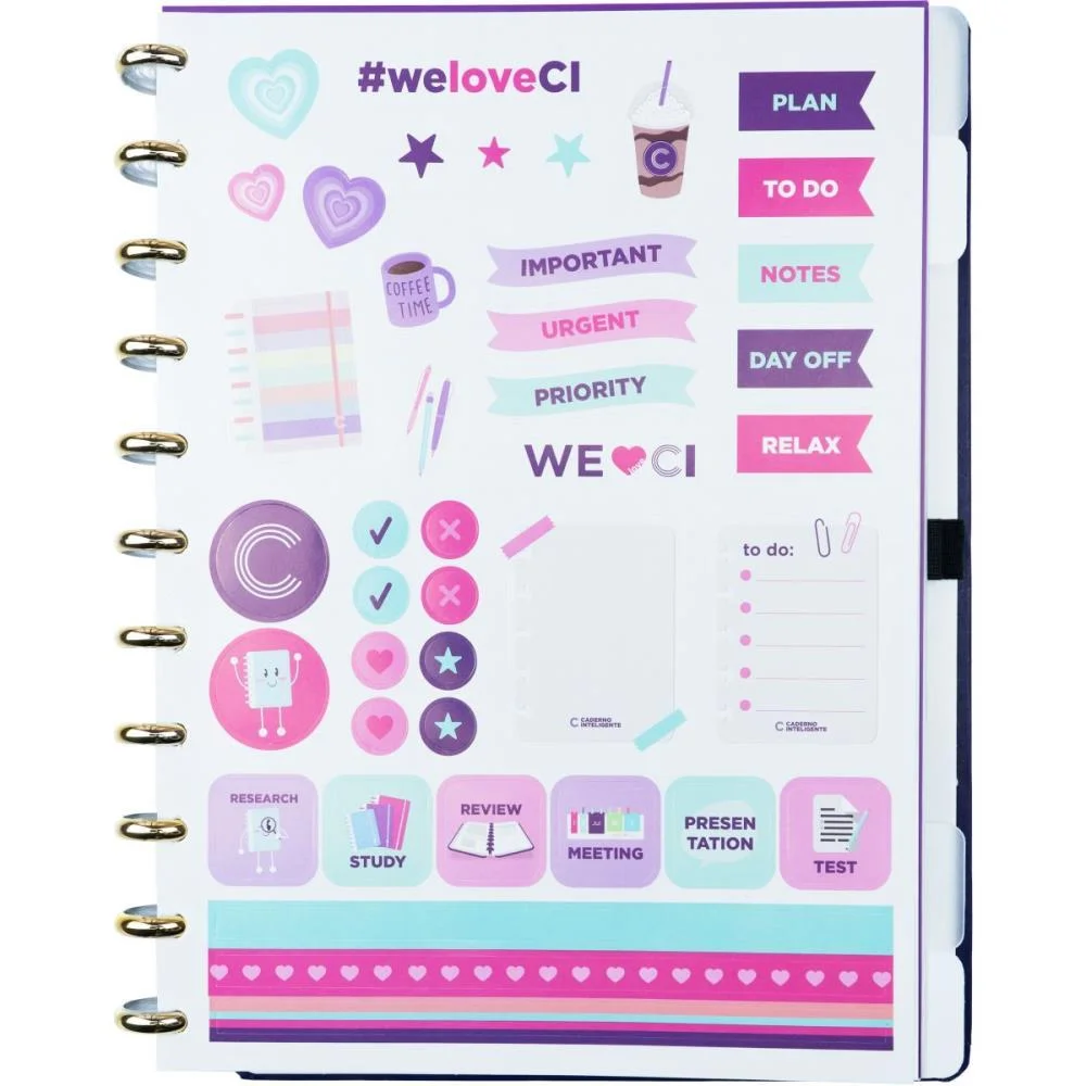 Caderno Inteligente Grande Intense Blue 80Fls 215X280Mm Caderno Inteligente (Unidade) - imagem 4