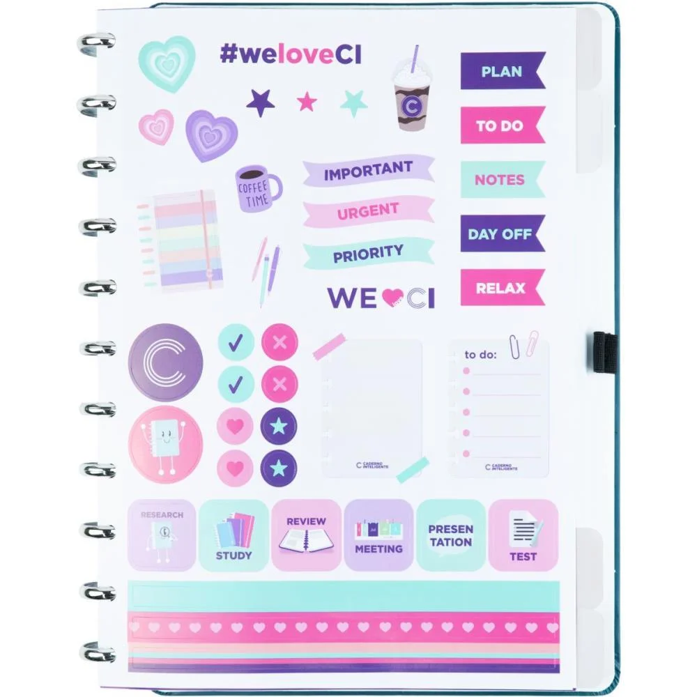 Caderno Inteligente Grande Intense Green 80Fls 215X280Mm Caderno Inteligente (Unidade) - imagem 4