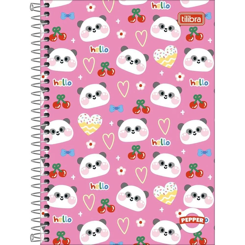 Caderno Espiral 1/4 Capa Dura Pepper 80Fls Feminino Tilibra (Pct.c/04) - imagem 6