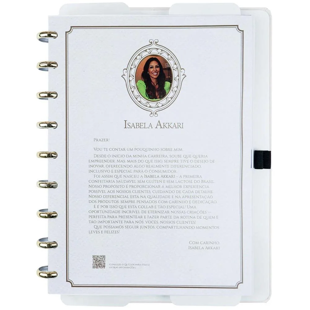 Caderno Inteligente Medio Isa Akkari Rose Key 80Fls Caderno Inteligente (Unidade) - imagem 5