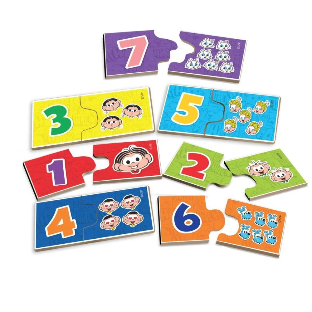 Brinquedo Pedagogico Turma Da Monica Num/Quant 20Pc Xalingo (Unidade) - imagem 4