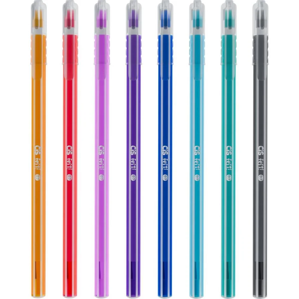 Caneta Esferografica Cis Fest 0.7Mm 8 Cores (S) Sertic (Pote-24) - imagem 3
