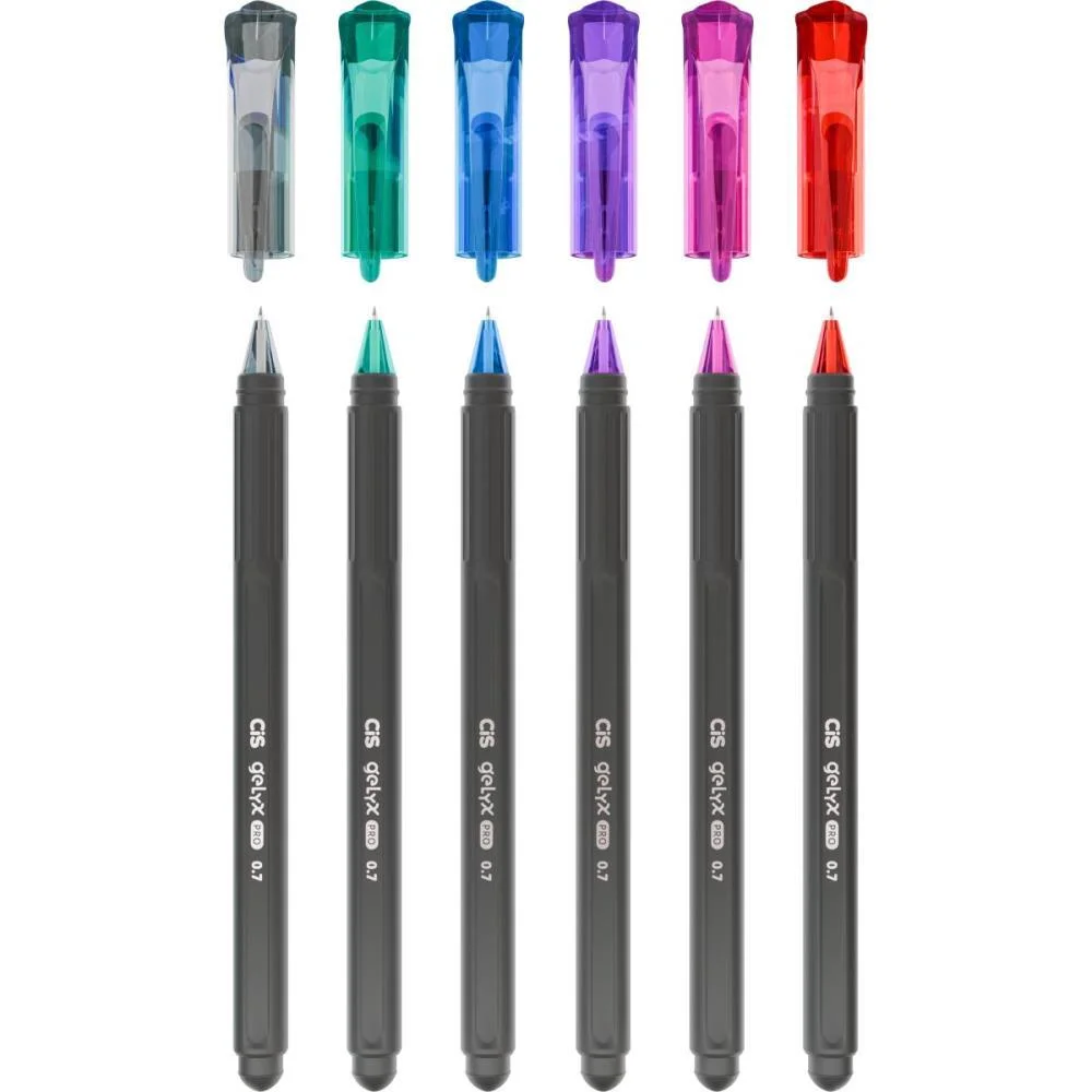 Caneta Gel Cis Gelyx Pro 0.7Mm 6 Cores (S Sertic (Dp.c/24) - imagem 2