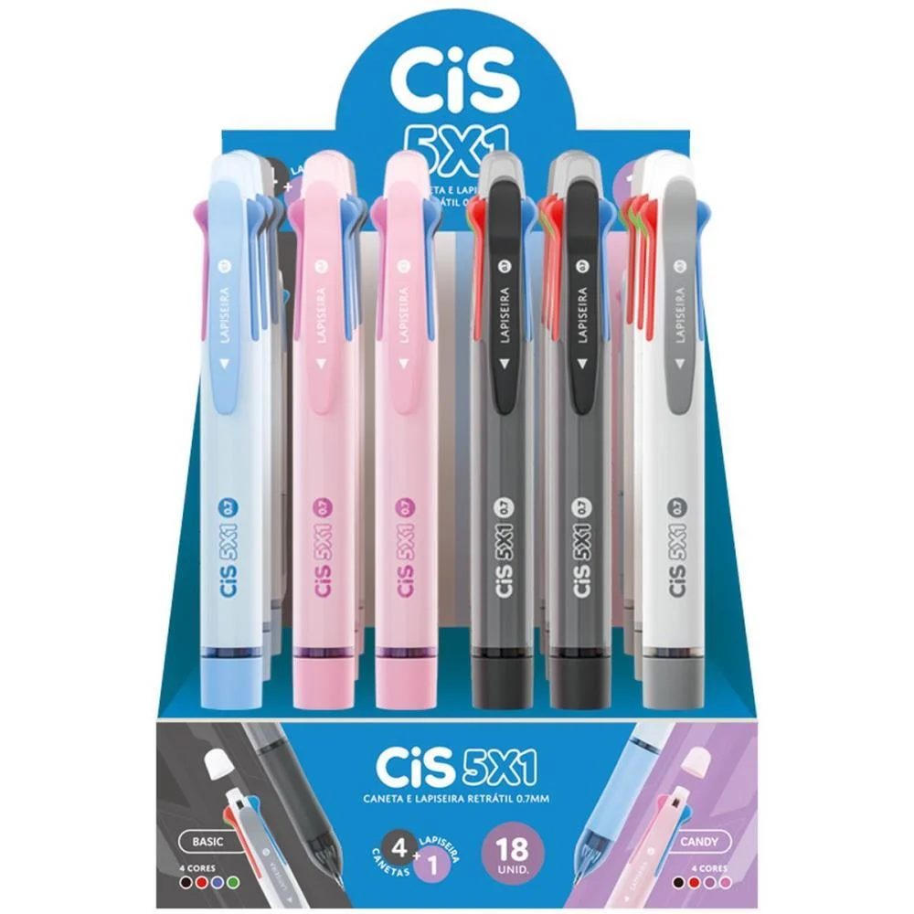 Caneta Esferografica Cis 5X1 Lap. Graf 0.7Mm (S) Sertic (Dp.c/18) - imagem 2