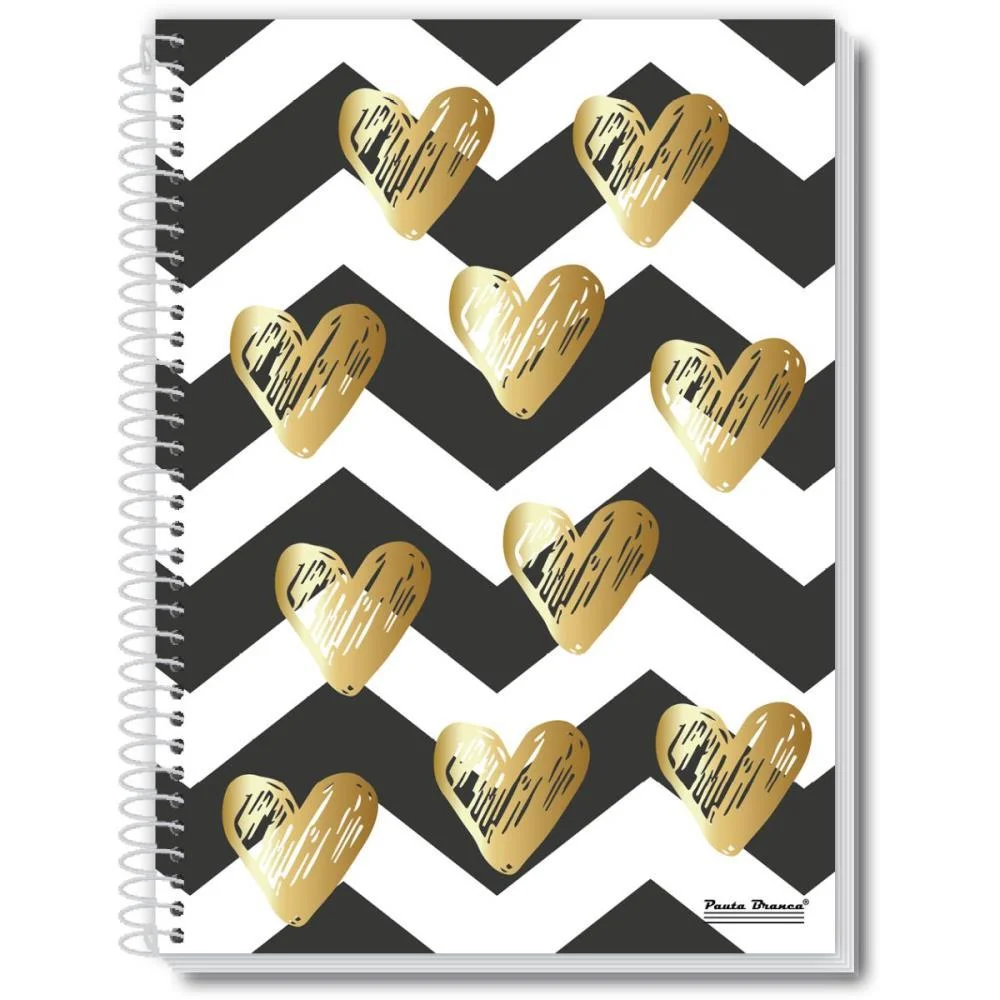 Caderno 10X1 Capa Dura Amo 160Fls. Pauta Branca (Pct.c/02) - imagem 3