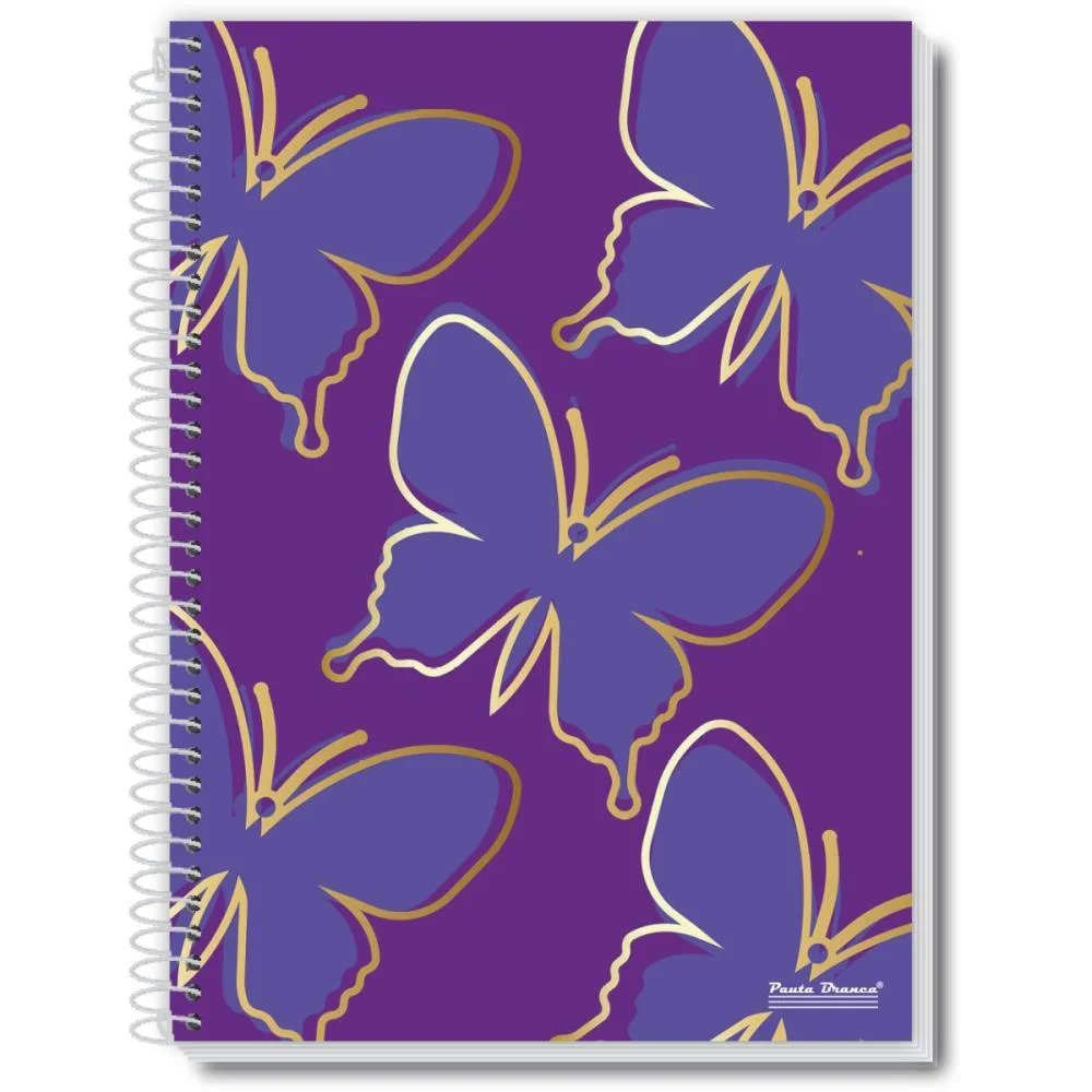 Caderno 20X1 Capa Dura Fly 320Fls. Pauta Branca (Pct.c/02) - imagem 3