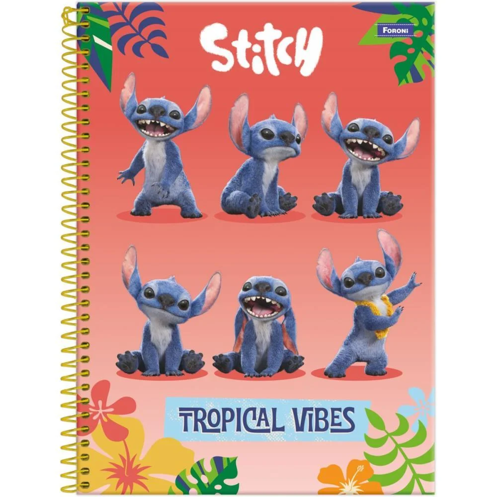 Caderno 01X1 Capa Dura Stitch Movie 80F Foroni (Pct.c/04) - imagem 4
