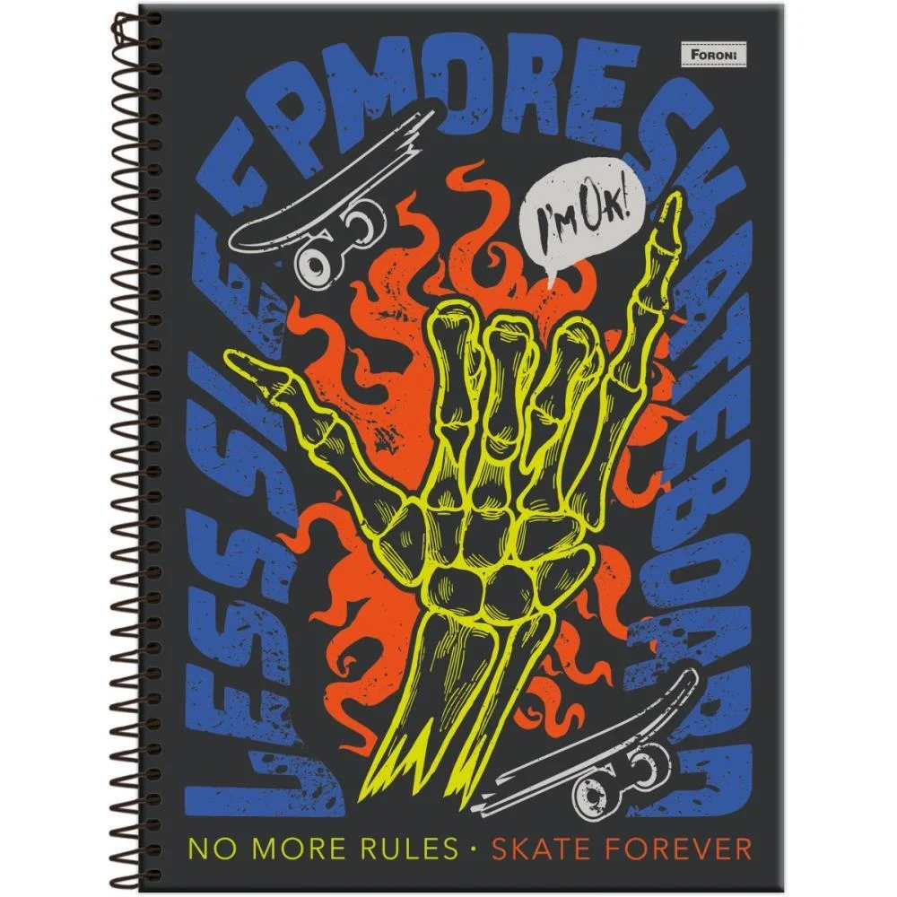 Caderno 10X1 Capa Dura Drip 160F Foroni (Pct.c/04) - imagem 2