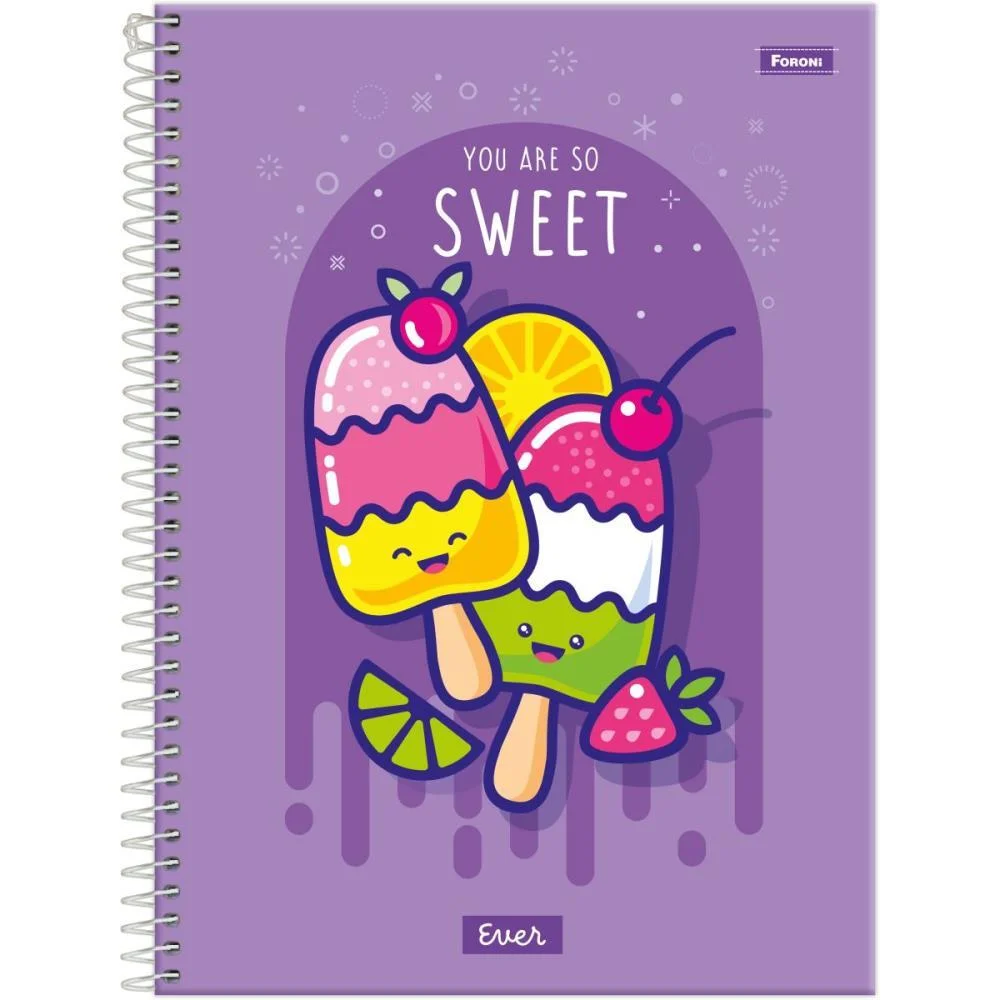 Caderno 10X1 Capa Dura Ever 160F Foroni (Pct.c/04) - imagem 4