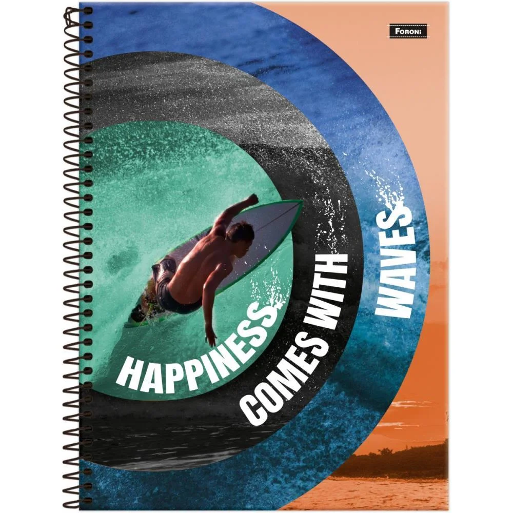 Caderno 01X1 Capa Dura Freewave 80F Foroni (Pct.c/04) - imagem 2