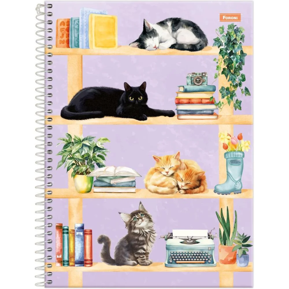 Caderno 01X1 Capa Dura Furfriends 80F Foroni (Pct.c/04) - imagem 4
