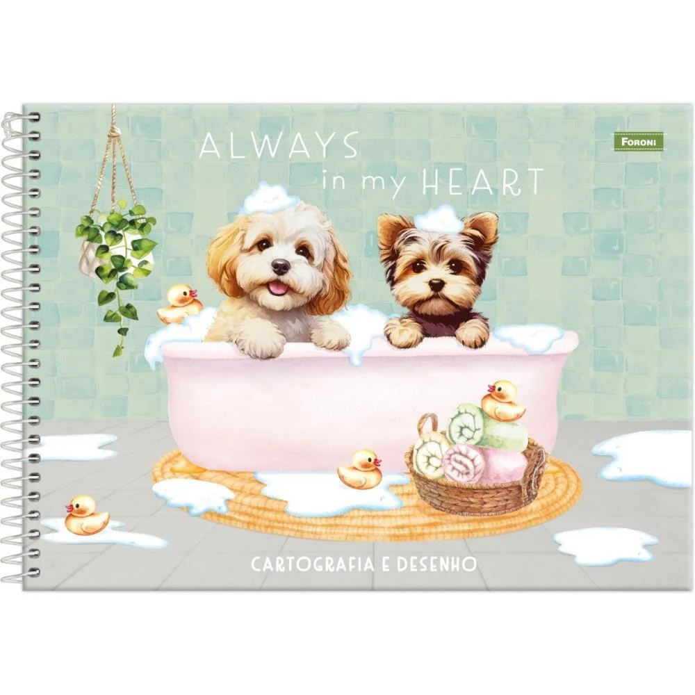 Caderno Desenho Univ Capa Dura Furfriends 80F Foroni (Pct.c/05) - imagem 2