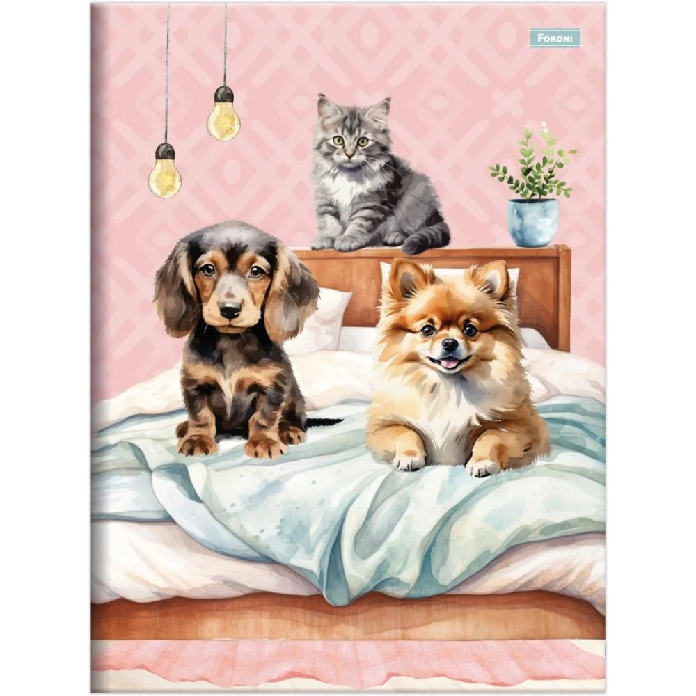 Caderno Brochurao Capa Dura Furfriends 80F Foroni (Pct.c/05) - imagem 3