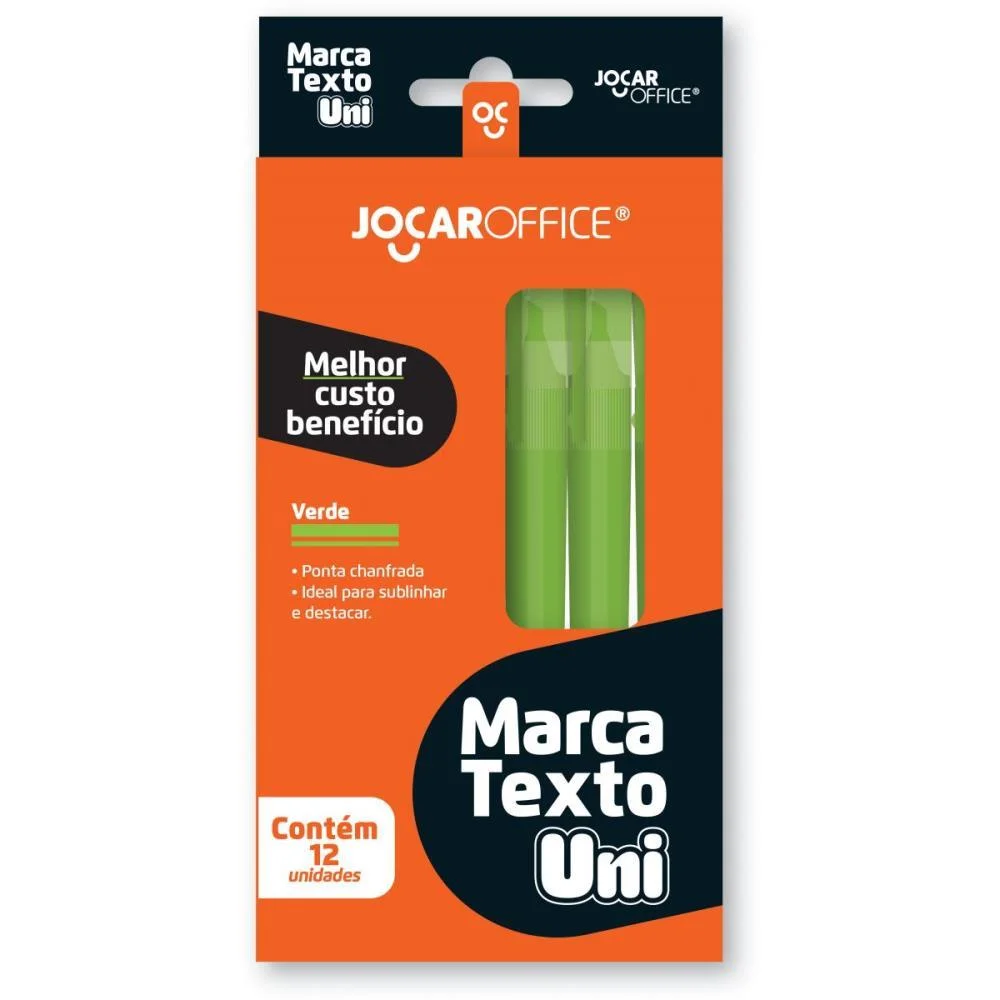 Caneta Marca Texto Jocar Uni Verde Leonora (Cx.c/12) - imagem 2