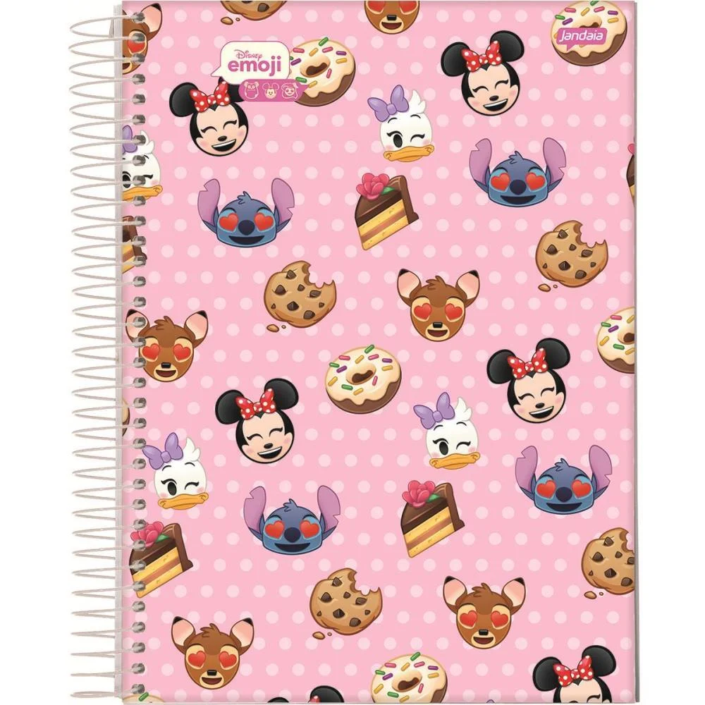 Caderno 01X1 Capa Dura Disney Emoji 80Fls. Jandaia (Pct.c/04) - imagem 5