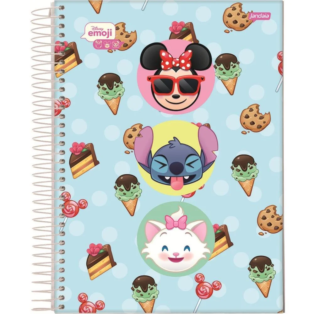 Caderno 01X1 Capa Dura Disney Emoji 80Fls. Jandaia (Pct.c/04) - imagem 7