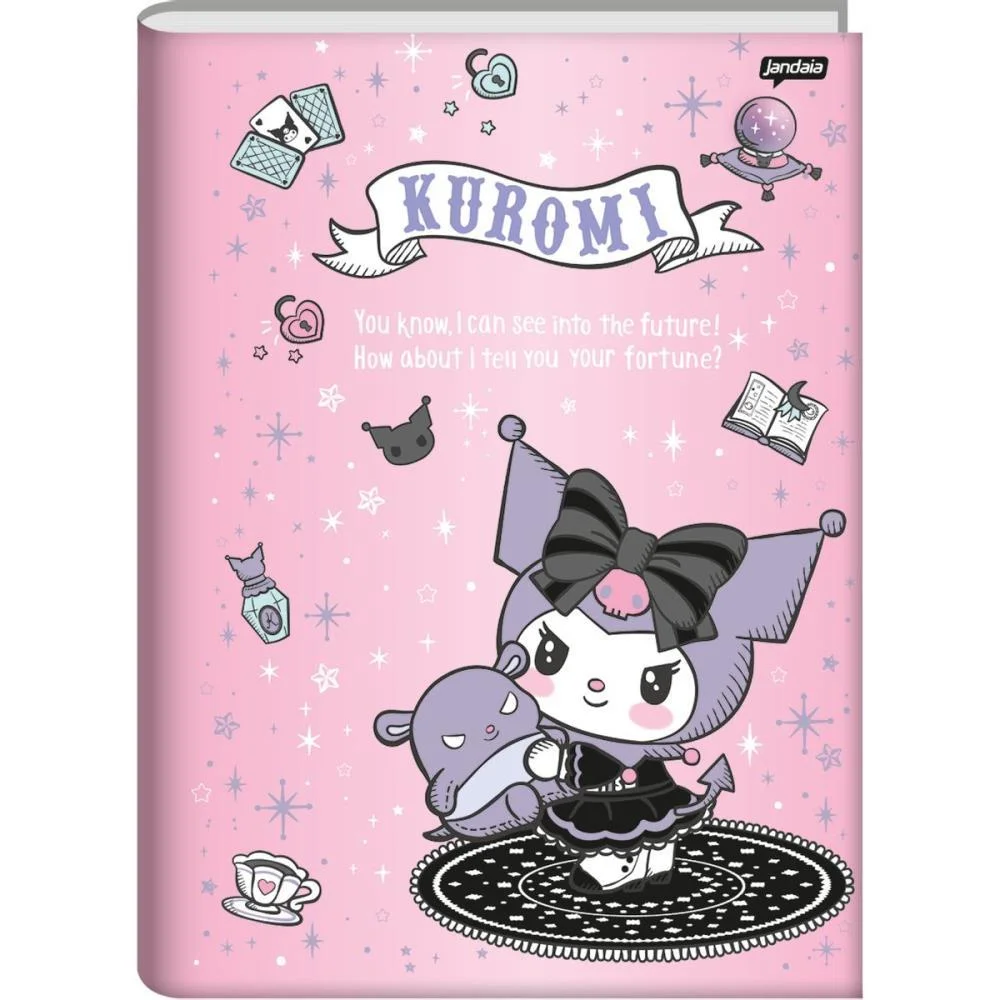 Caderno Brochura 1/4 Capa Dura Kuromi 80Fls. Jandaia (Pct.c/05) - imagem 7