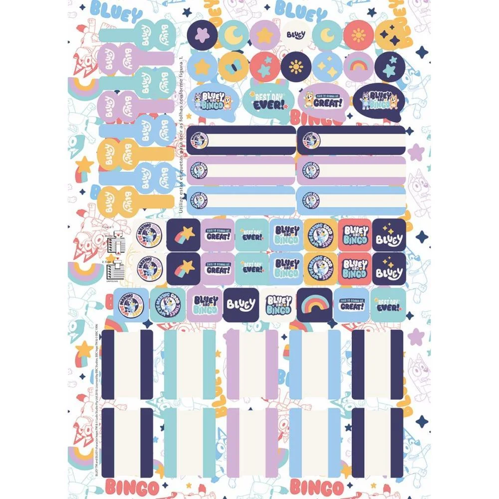 Caderno 01X1 Capa Dura Bluey 80Fls. I.a Jandaia (Pct.c/04) - imagem 11