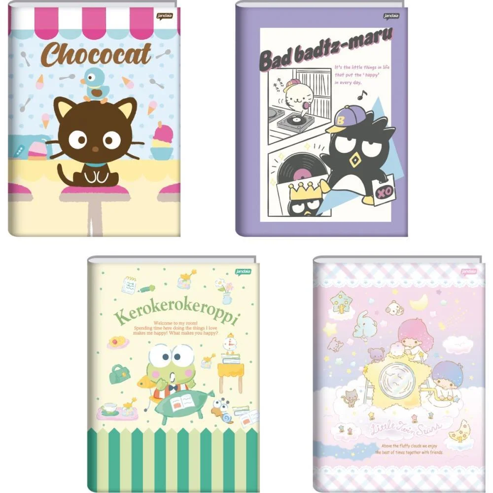 Caderno Brochurao Capa Dura Hello Kitty E Amigos 80Fls. Jandaia (Pct.c/05) - imagem 3